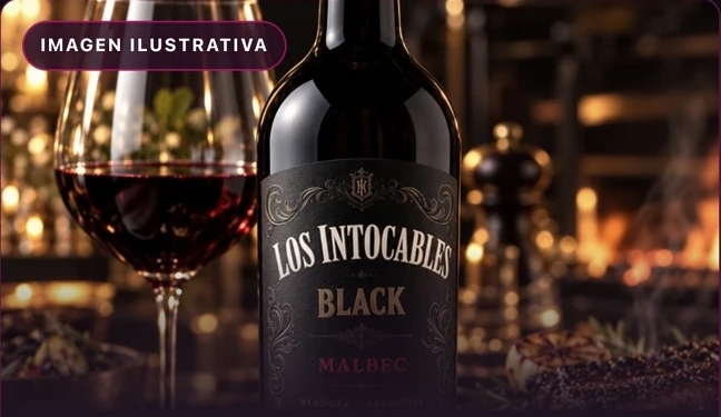 Los Intocables Black Malbec, imagen de demostración